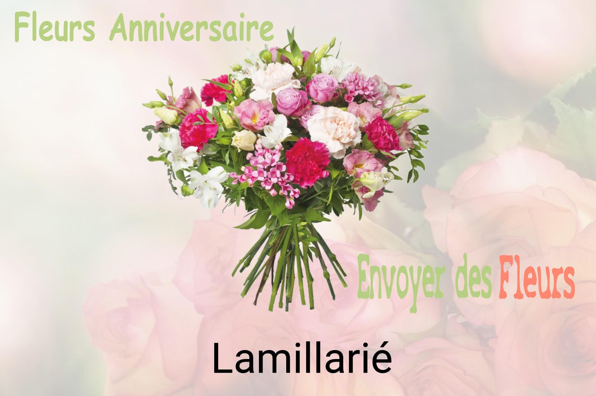 Bouquet de fleurs d’anniversaire livré à Lamillarié